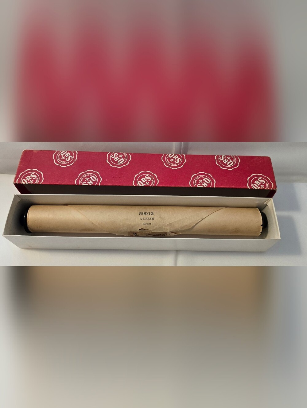 Vintage QRS Player Piano Roll 50013 “A Dream” Bartlett w/ Original Box